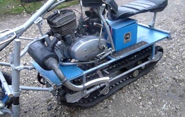 Снегоход из двигателя иж