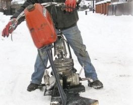 конструкция снегохода из мотоцикла